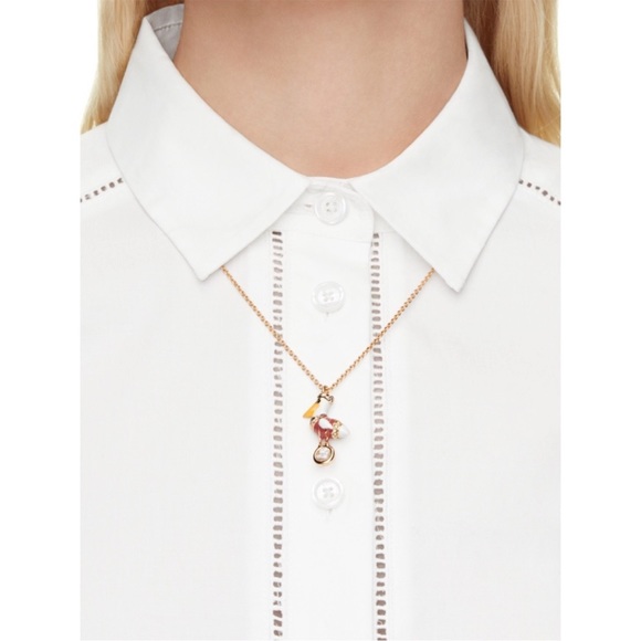 KATE SPADE • Taking Flight Pelican Bird Gold Necklace - Picture 2 of 5